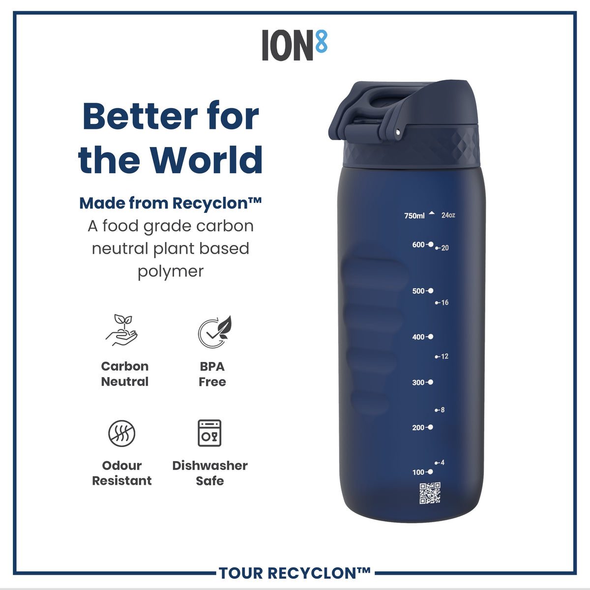 Botella, Recyclon, Marino, 750ml