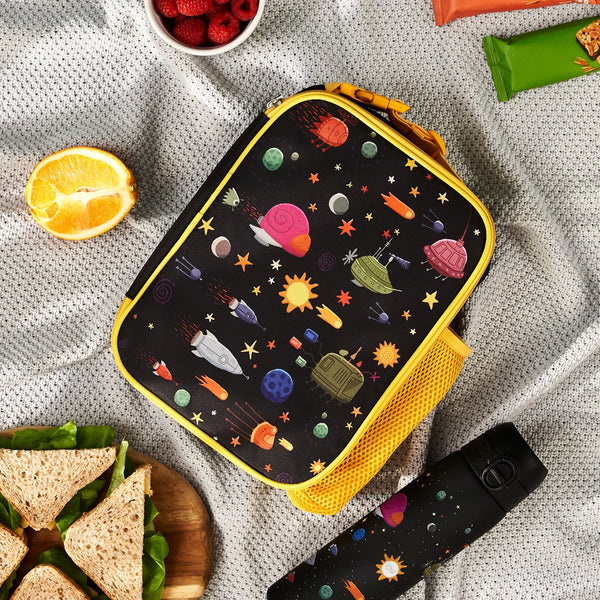 Bolsa térmica para comida para niños, aislada, Naves espaciales, Mediana