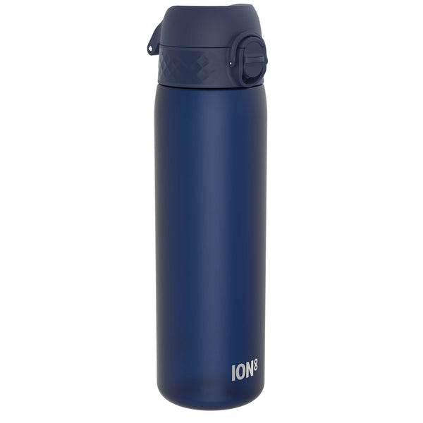 Botella de agua estrecha antifugas, Recyclon, azul marino, 500ml (18oz)