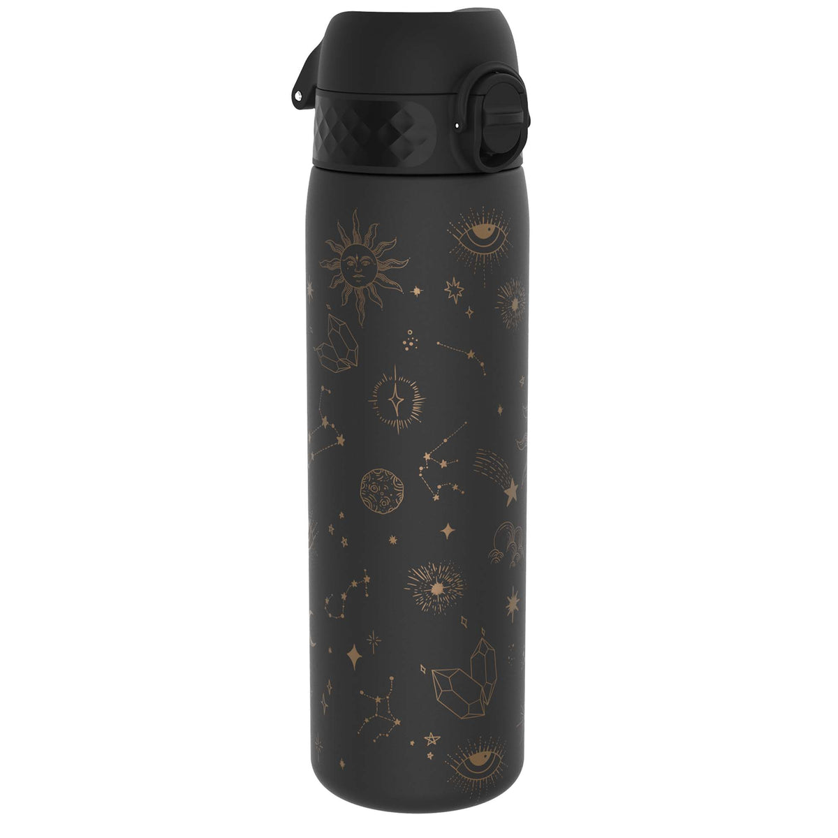 Botella de agua estrecha antifugas, Recyclon, Universo Celestial, 500ml (18oz)