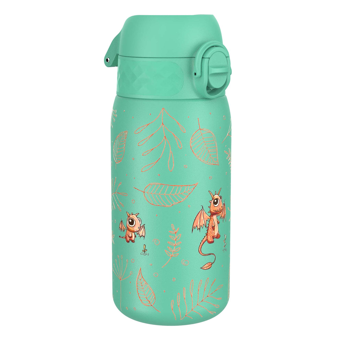 Botella de agua antifugas para niños, acero inoxidable, de huevo a dragón, 400 ml (13 oz)