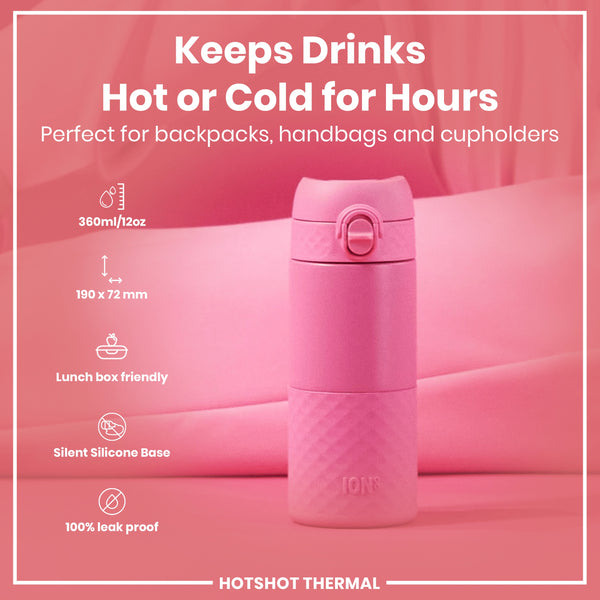 acero inoxidable con aislamiento, vaso térmico, Rose Bloom, 360ml