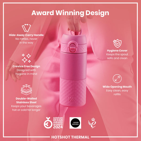 acero inoxidable con aislamiento, vaso térmico, Rose Bloom, 360ml