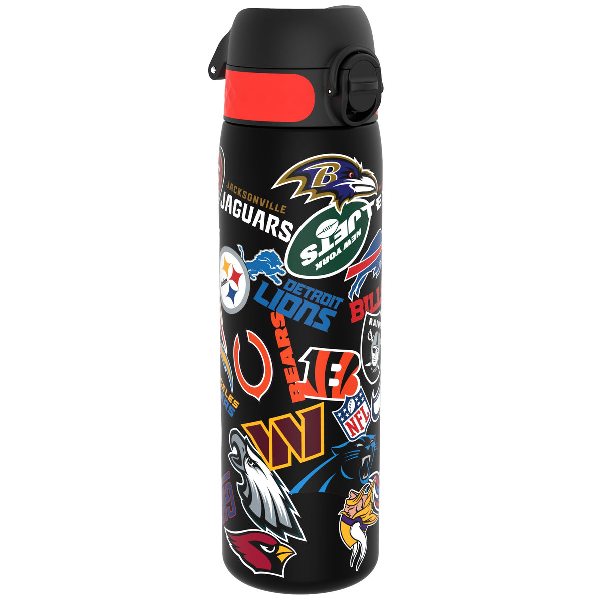 NFL x ION8 Slim Recyclon Botella de agua, Antifugas, Apta para lavavajillas, 500ml (18oz) — foto del producto