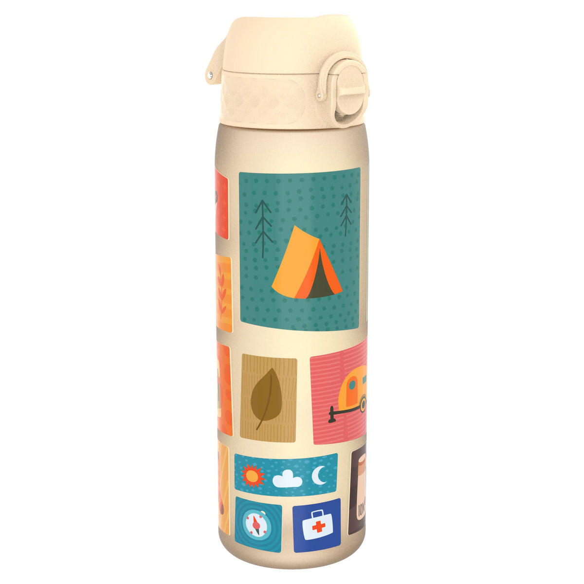 Leak Proof Slim Water Bottle, Recyclon, Camping, 500ml (18oz)