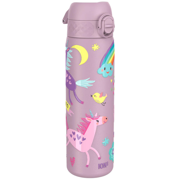 Botella de agua térmica de acero estrecha antifugas, con aislamiento, unicornios, 500ml (17oz)