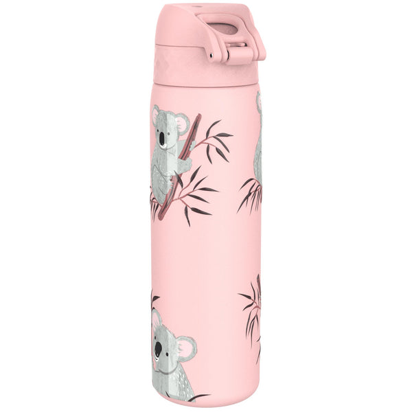 Botella de agua estrecha antifugas, acero inoxidable, diseño de koalas, 600 ml (20 oz)