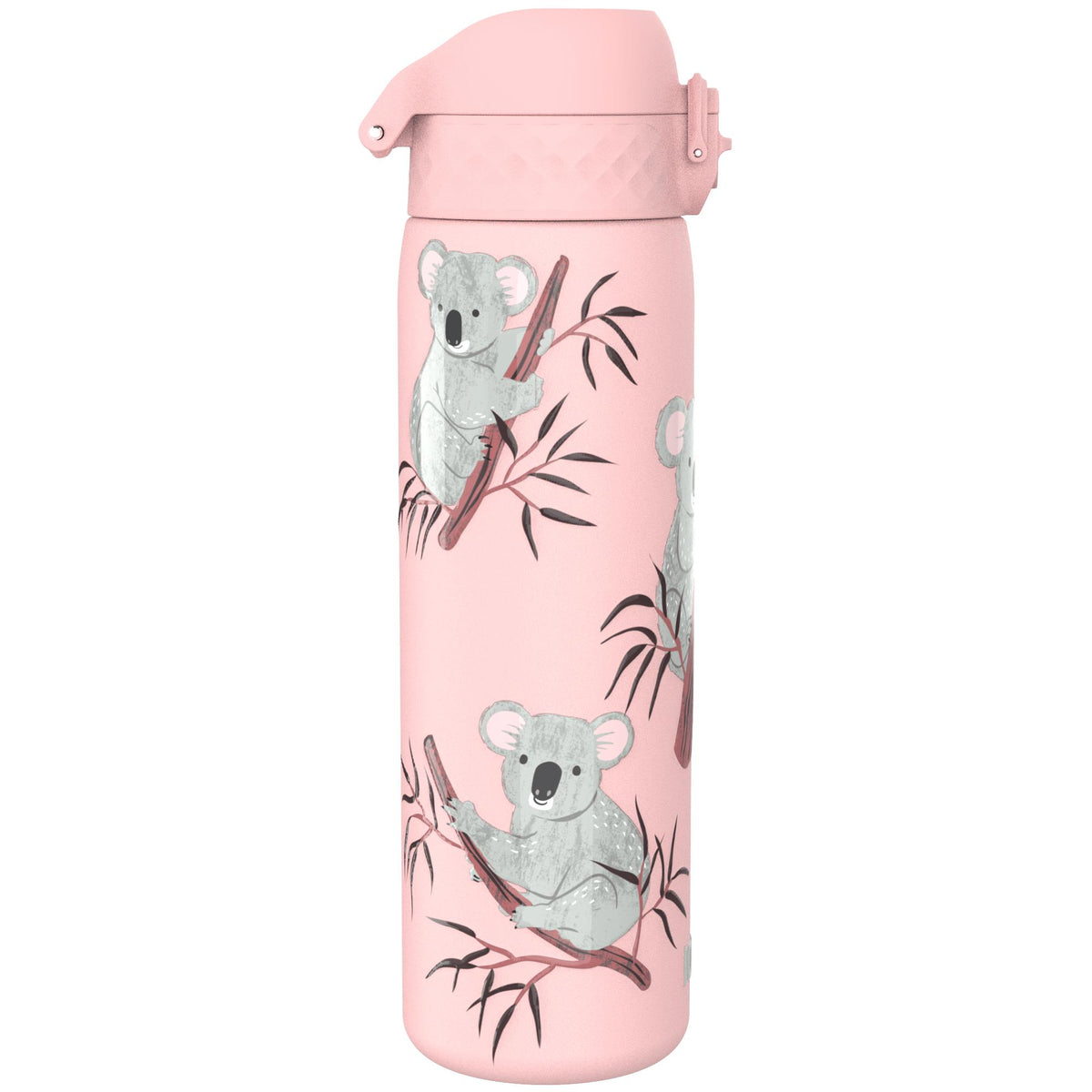 Botella de agua estrecha antifugas, acero inoxidable, diseño de koalas, 600 ml (20 oz)