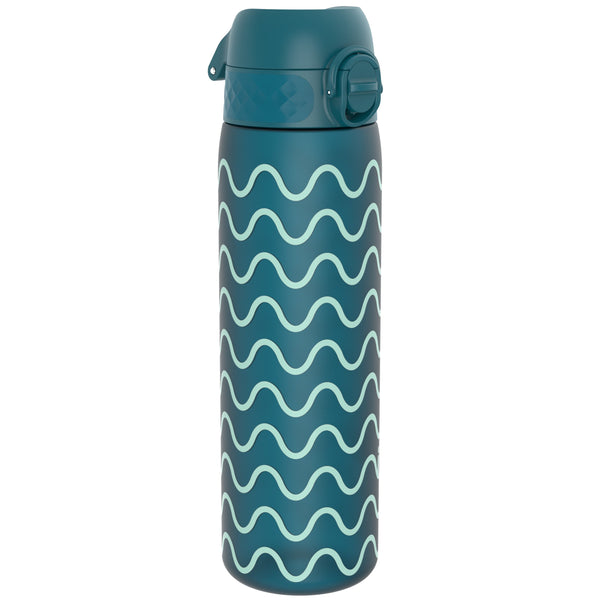 Leak Proof Slim Water Bottle, Recyclon, Waves, 500ml (18oz)