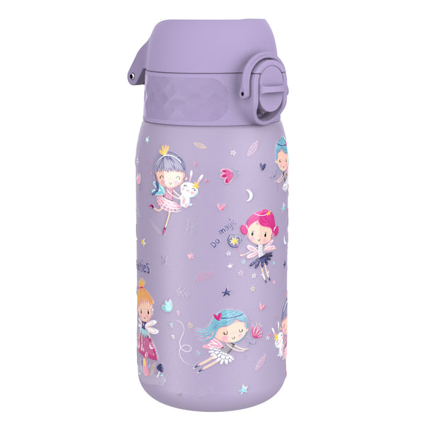 Botella de Agua antifugas para Niños, Acero Inoxidable, Hadas, 400ml (13oz)