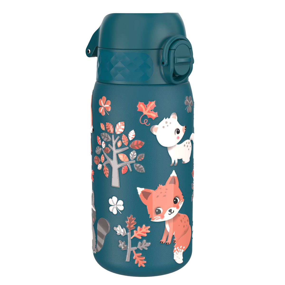 Botella antifugas para niños, acero inoxidable, Animales del Bosque, 400ml (13oz)