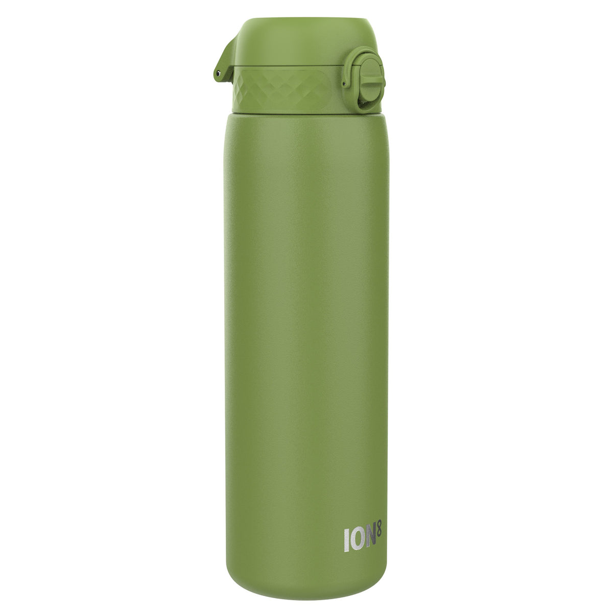 Botella de agua antifugas, 1 litro, acero inoxidable, verde caqui, 1L