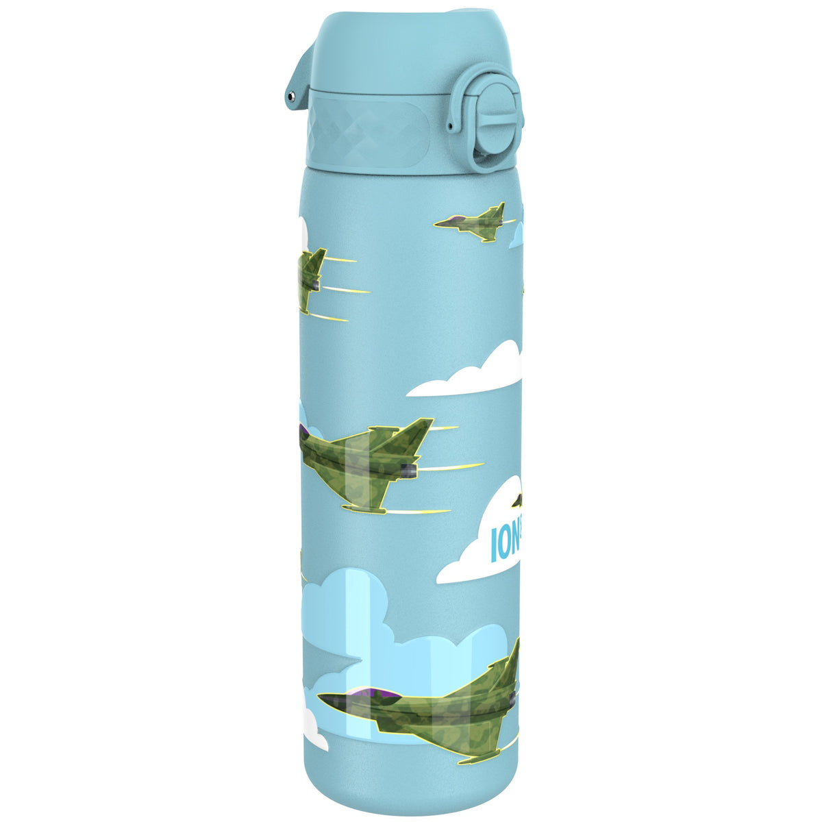 Botella de Agua Estrecha Antifugas, Acero Inoxidable, Aviones de Combate, 600ml (20oz)