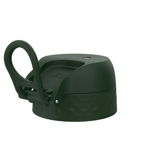 Tapa de repuesto antifugas para botella de agua, verde oscuro, grande