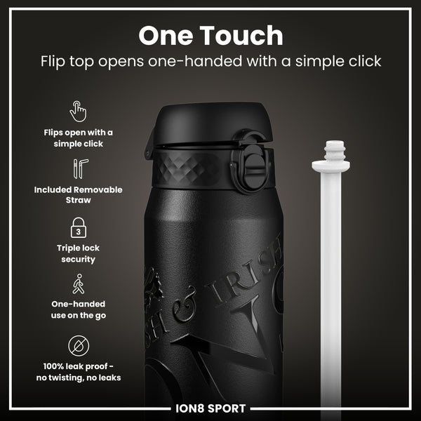 Lions X ION8 Insulated Steel Water Bottle, British & Irish Lions, Lions, 750ml (24oz)