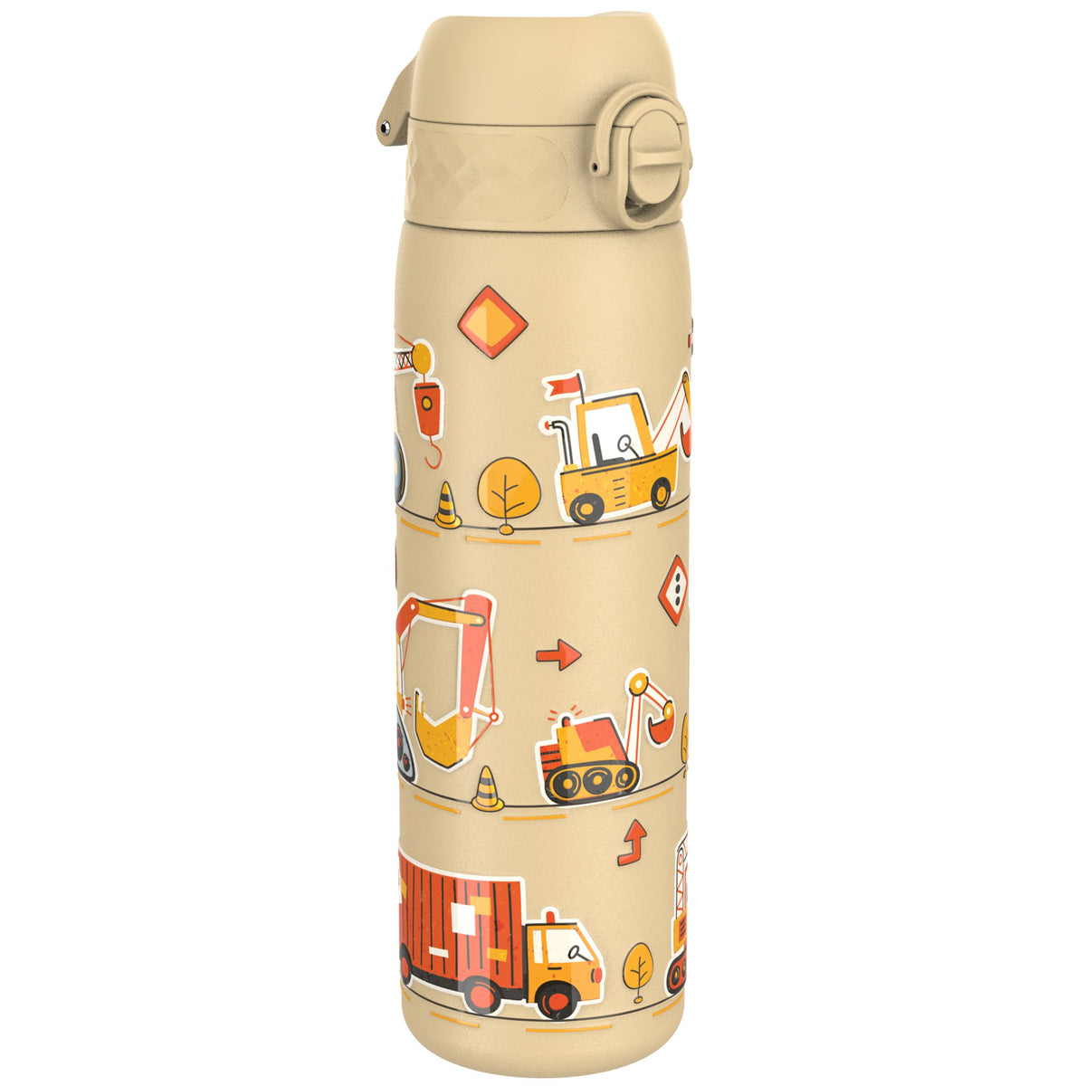 Botella de agua estrecha antifugas, acero inoxidable, Diggers, 600ml (20oz)