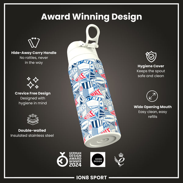 MotoGP x ION8 Insulated Steel Water Bottle, MotoGP Street, 750ml (24oz)