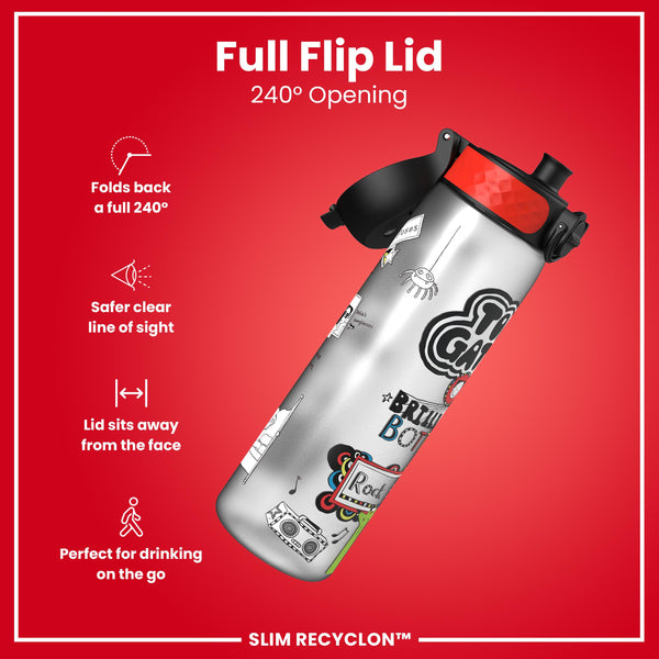 Tom Gates x ION8 Water Bottle, Recyclon, Rockstar, 500ml (18oz) — additional product photo