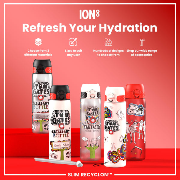 Tom Gates x ION8 Water Bottle, Recyclon, Rockstar, 500ml (18oz) — additional product photo
