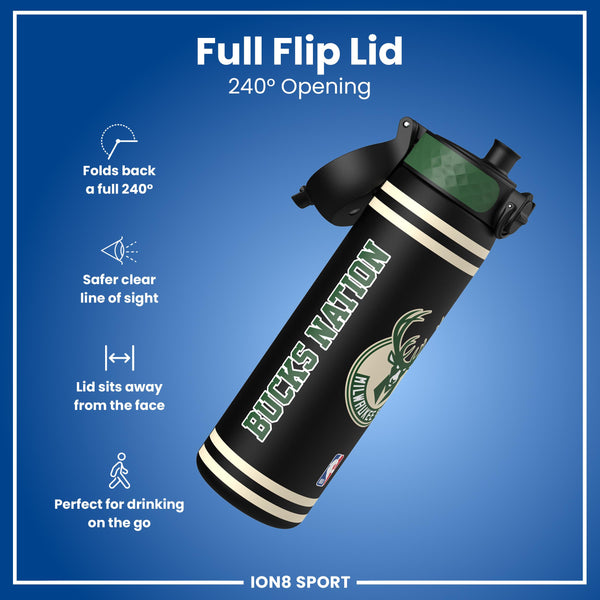 NBA x ION8, Recyclon, Milwaukee Bucks, 500ml (18oz) — additional product photo