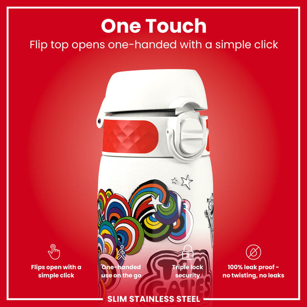 Tom Gates x ION8 Botella de agua, Stainless Steel, Classic Monsters, 600ml (20oz) — foto adicional del producto