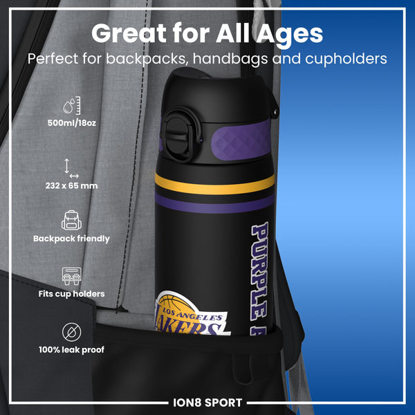 NBA x ION8, Recyclon, LA Lakers, 500ml (18oz) — additional product photo