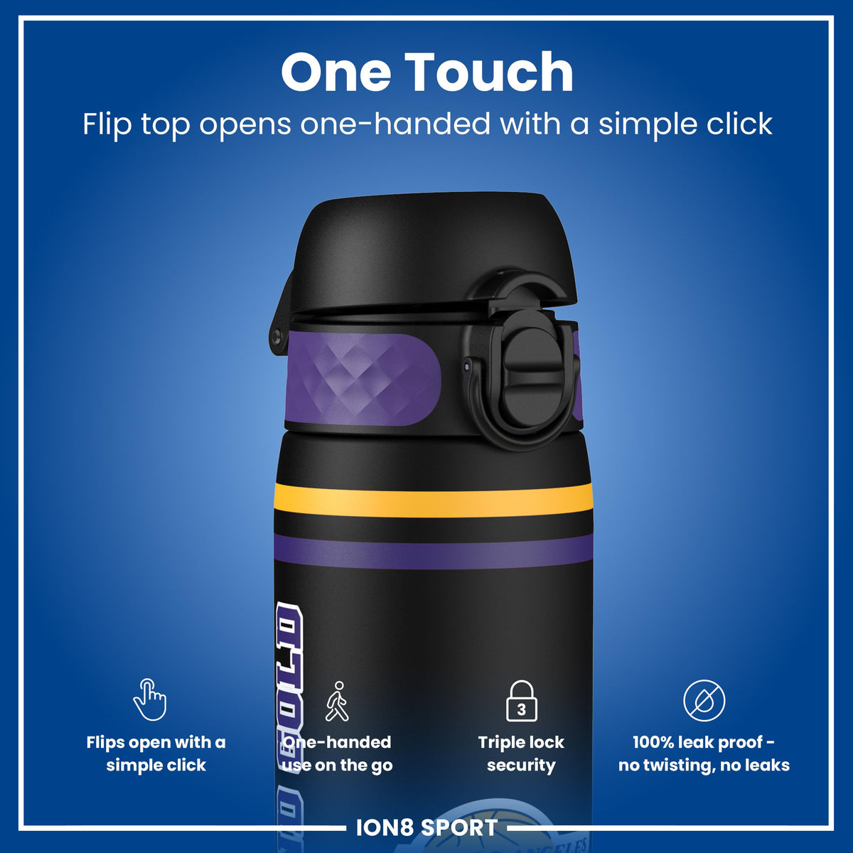 NBA x ION8, Recyclon, LA Lakers, 500ml (18oz) — additional product photo