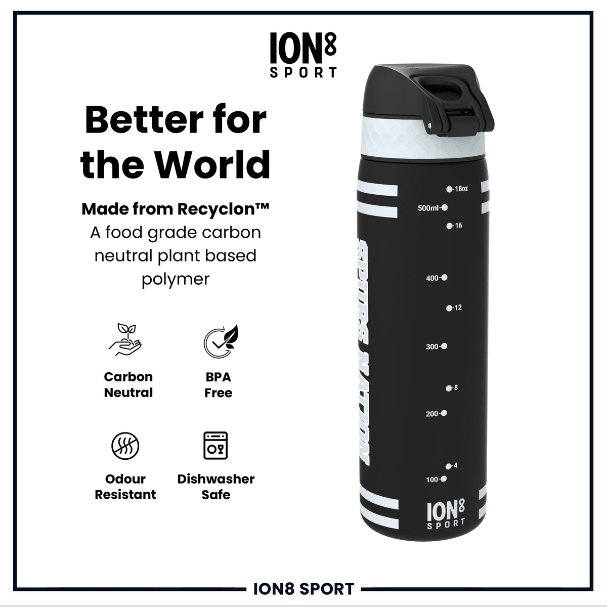 NBA x ION8, Recyclon, SA Spurs, 500ml (18oz) — additional product photo