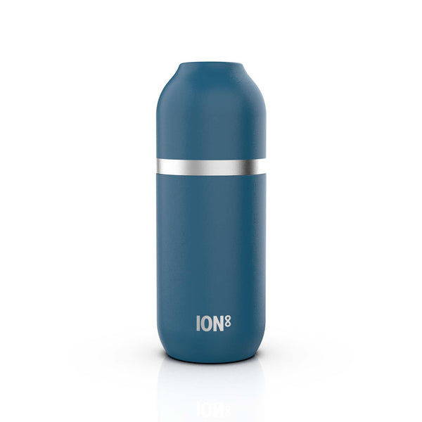 ION8 Luma Vacuum Insulated Steel Flask with Mug, Soft Base, 700ml (24oz) in Deep Teal