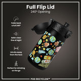 Antifugas Kids Botella de agua, Recyclon, Space, 350ml (12oz) — foto adicional del producto