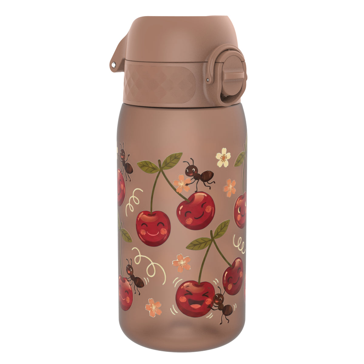 Botella de agua antifugas para niños, Recyclon, Cherries, 350ml (12oz)