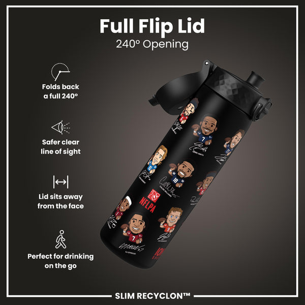 Botella de agua NFLPA antifugas, Recyclon, Quarterbacks, 500ml (18oz)
