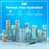 Leak Proof Slim Water Bottle, Recyclon, Unicorn Rainbows, 500ml (18oz) — additional product photo