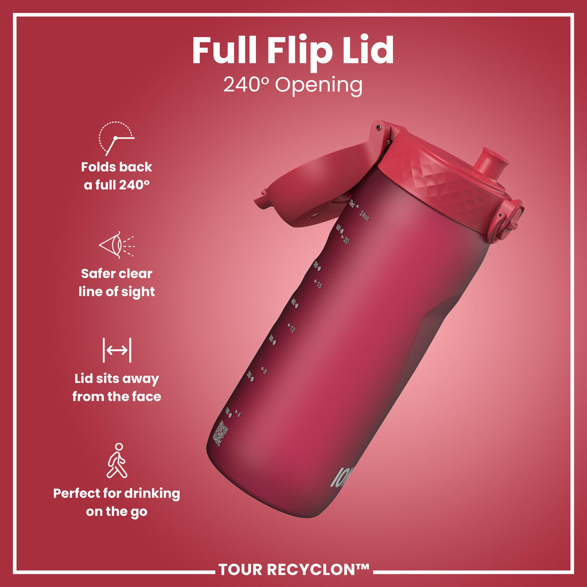 Botella, Recyclon, Viva Magenta, 750ml