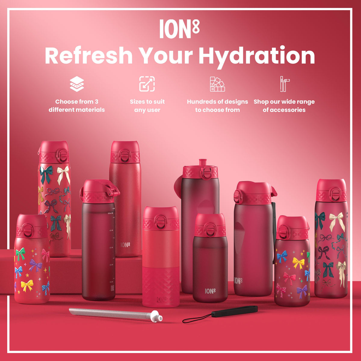 Botella, Recyclon, Viva Magenta, 750ml