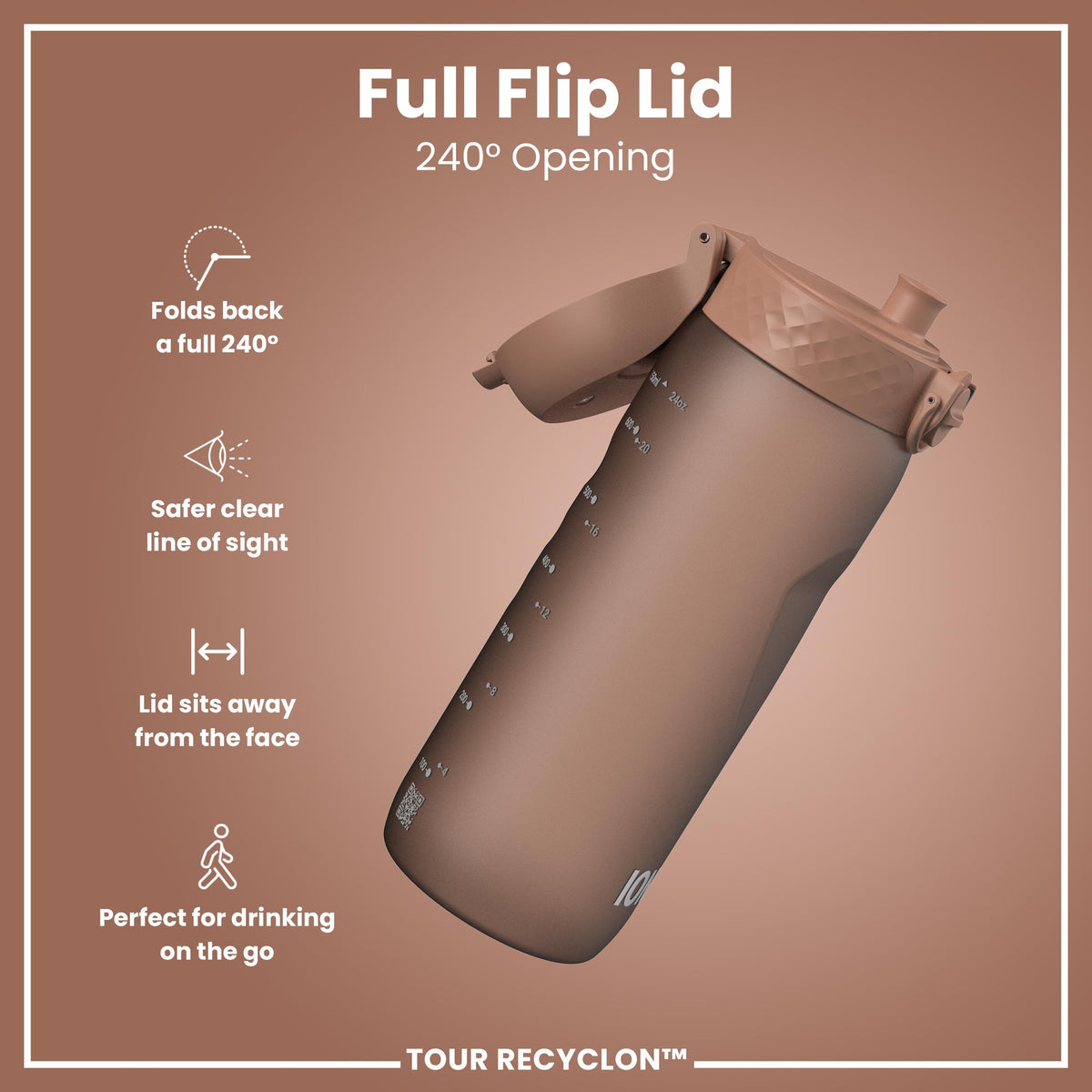 Botella, Recyclon, Mocha Mousse, 750ml