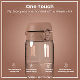 Antifugas 1 litre Botella de agua, Recyclon, Half-Cut, Mocha, 1L in Mocha Mousse