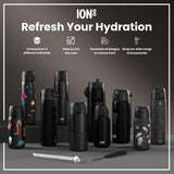 Leak Proof Slim Water Bottle, Recyclon, Half-Cut, Black, 500ml (18oz) — additional product photo