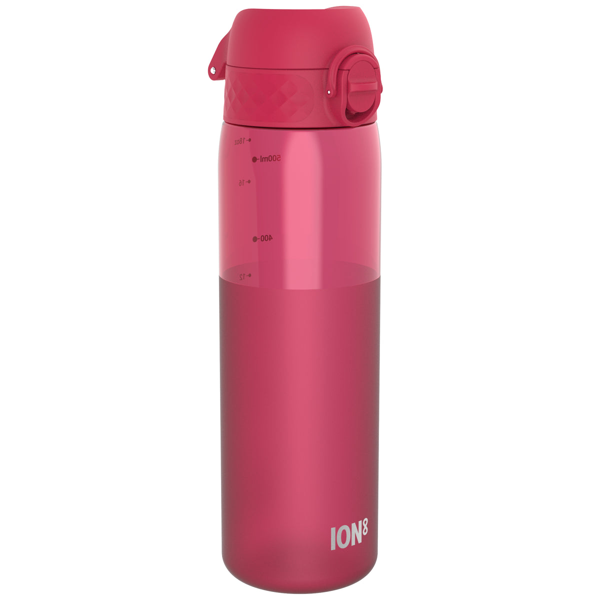 Antifugas Slim Botella de agua, Recyclon, Half-Cut, Magenta, 500ml (18oz) in Magenta