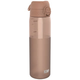 Leak Proof Slim Water Bottle, Recyclon, Half-Cut, Mocha, 500ml (18oz) in Mocha Mousse