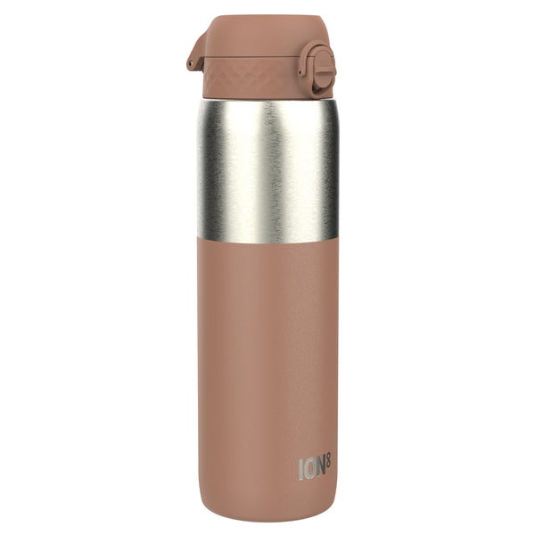 Leak Proof 1 Litre Water Bottle, Stainless Steel, Mocha, 1L in Mocha Mousse