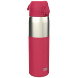 Leak Proof Slim Water Bottle, Stainless Steel, Half-Cut, Magenta, 600ml (20oz) in Magenta