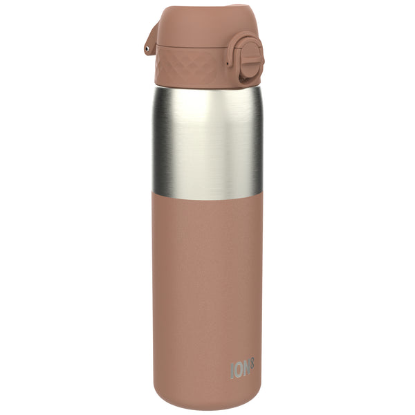 Antifugas Slim Botella de agua, Stainless Steel, Mocha, 600ml (20oz) in Mocha Mousse