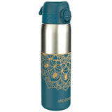 Antifugas Slim Botella de agua, Stainless Steel, Half-Cut, Mandalas, 600ml (20oz)