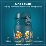 Antifugas Botella de agua, Stainless Steel, Stickers, 400ml (13oz) — foto adicional del producto