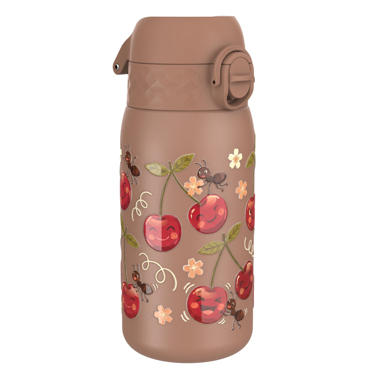 Antifugas Botella de agua, Stainless Steel, Cherries, 400ml (13oz)
