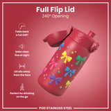 Antifugas Botella de agua, Stainless Steel, Bows, 400ml (13oz) — foto adicional del producto