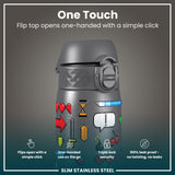 Antifugas Slim Botella de agua, Stainless Steel, Gamer, 600ml (20oz) — foto adicional del producto