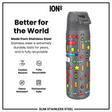 Antifugas Slim Botella de agua, Stainless Steel, Gamer, 600ml (20oz) — foto adicional del producto