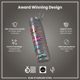 Leak Proof Slim Water Bottle, Stainless Steel, Sports Cars, 600ml (20oz) — additional product photo